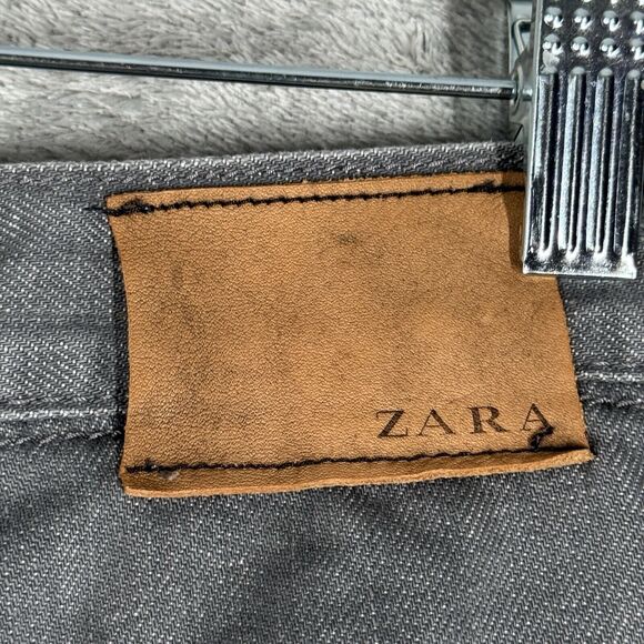 Zara Jeans Mens 30 Washed Gray Classic Sport Straight Denim Everyday Casual - Picture 7 of 9
